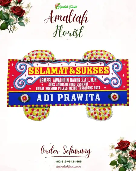 Papan Bunga Ucapan Selamat Sidonganti